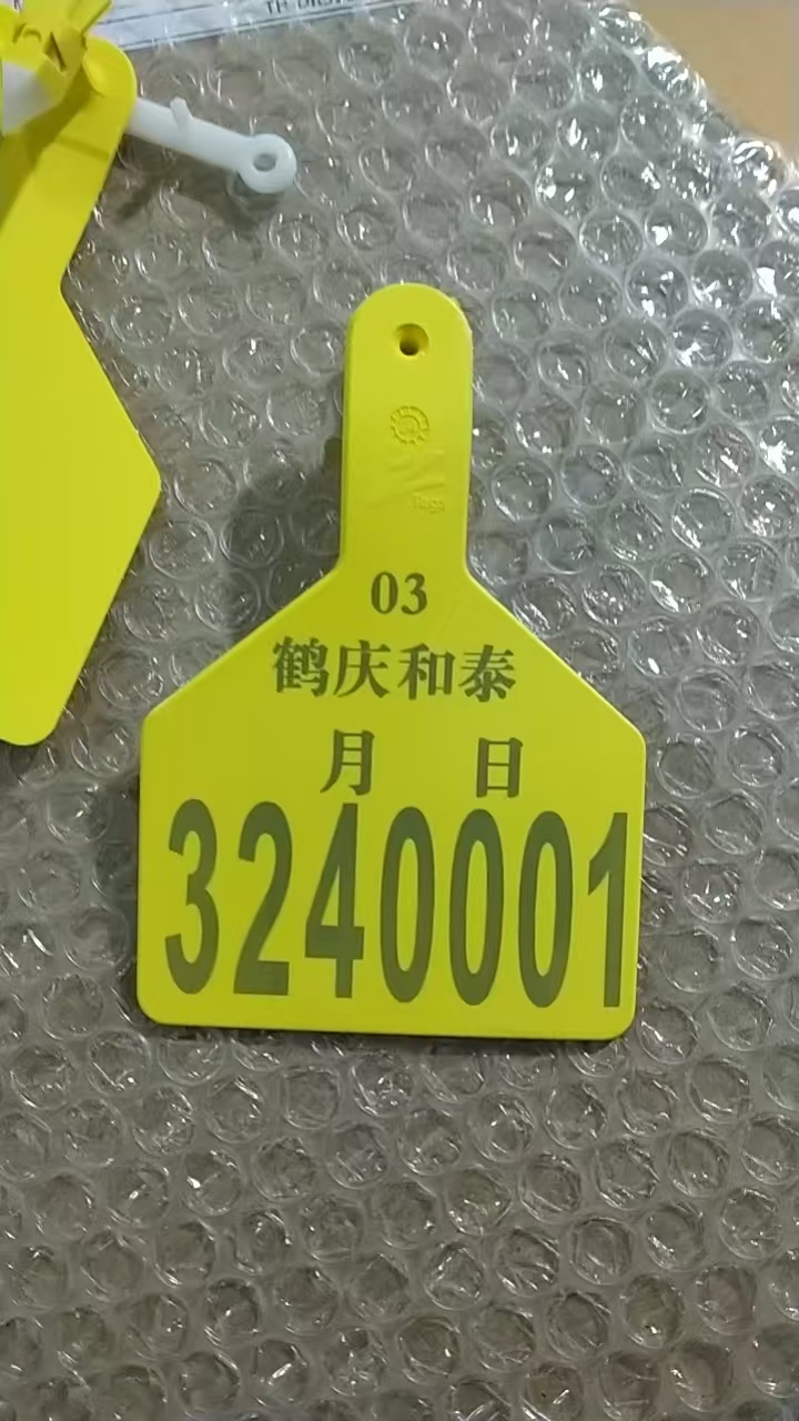 塑料猪耳标刻字
